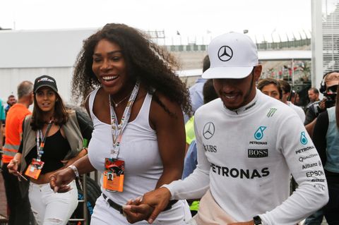 Serena Williams und Lewis Hamilton beim Großen Preis von Mexiko im Jahr 2016