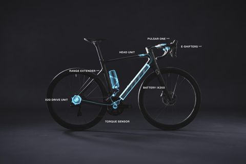 Ein sportliches E-Bike in Seitenansicht