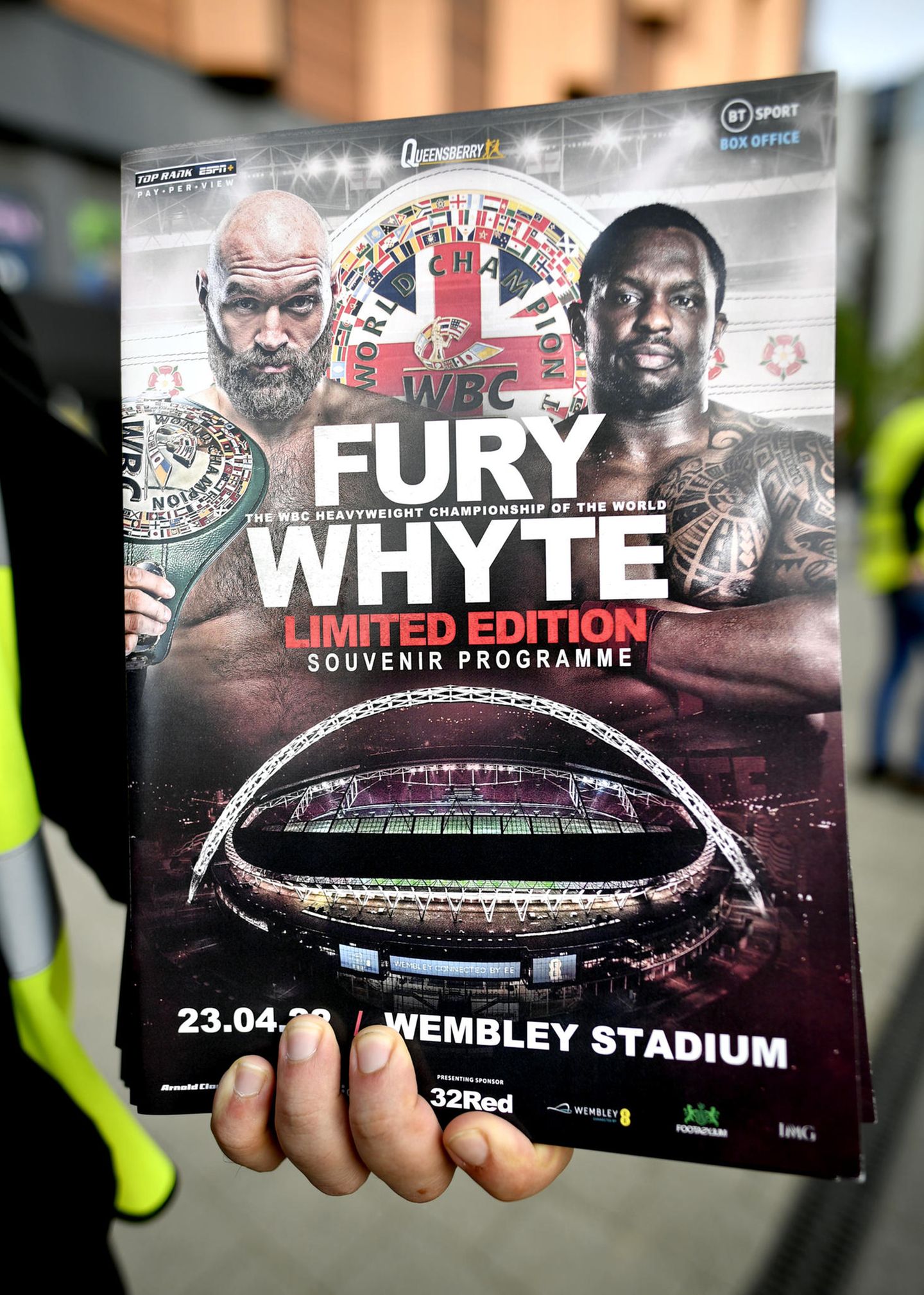 Das steht auf dem Programm: Der Schwergewichtskampf zwischen Tyson Fury und Dillian Whyte um den Weltmeistertitel der WBC.