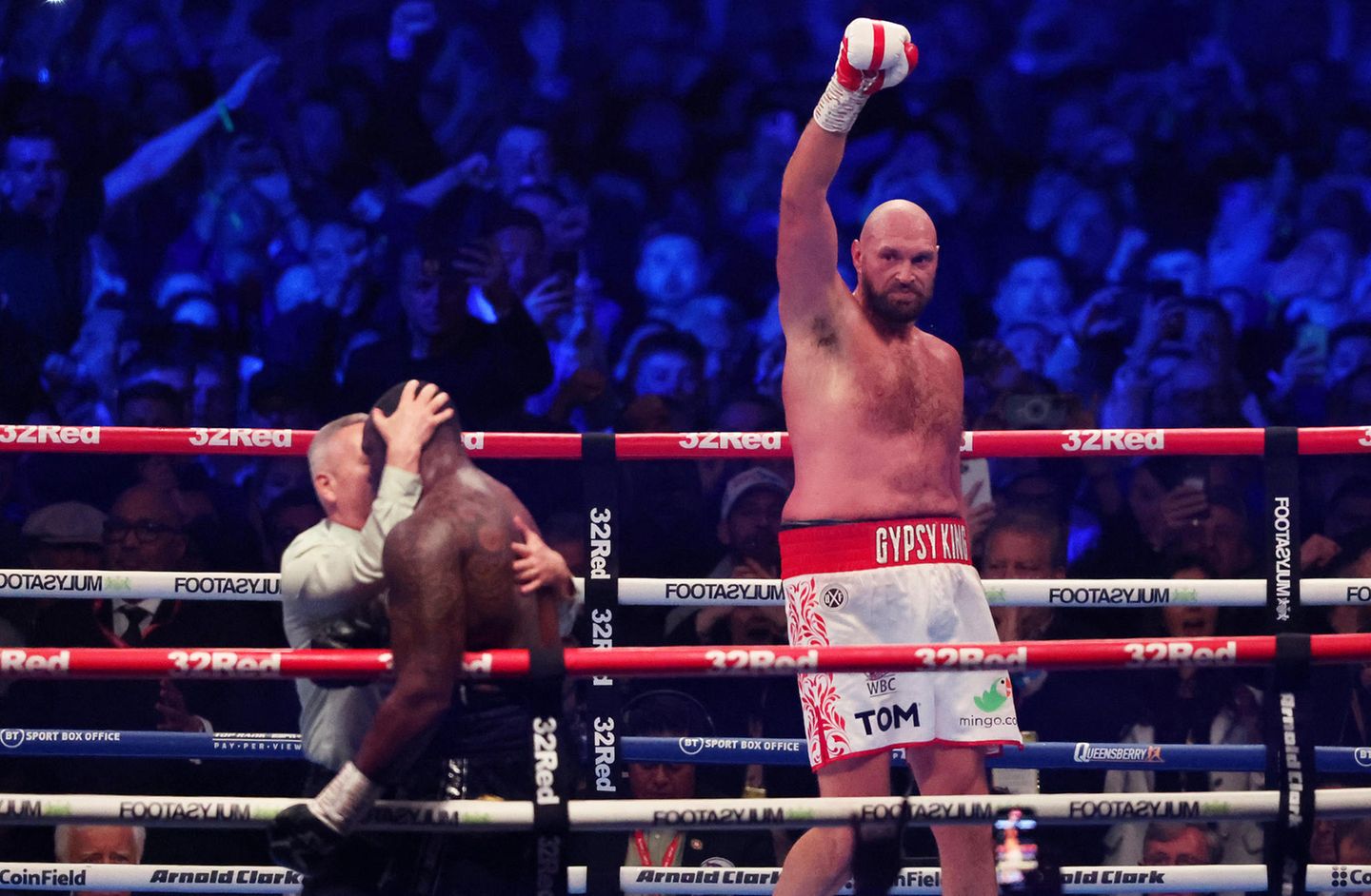 Vergeblich. Lyson bricht den Kampf ab und Fury reißt den Arm in die Höhe.