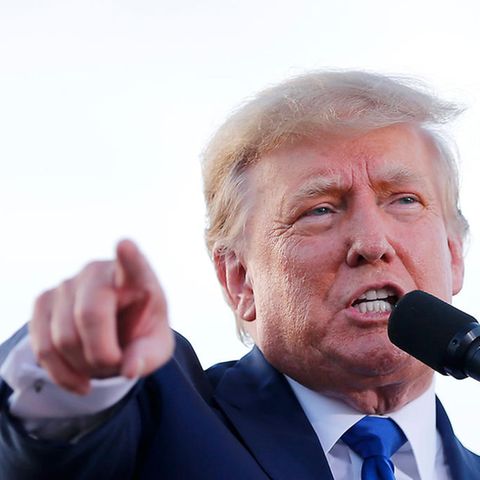 Donald Trump bei einer Kundgebung in Ohio