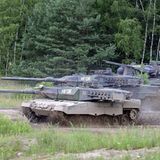 Das klassische Einsatzszenario: Gepard schützt die Kampfpanzer.