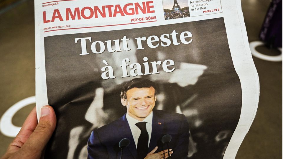 "Alles muss noch getan werden" - Zeitung am Tag nach der Wahl von Emmanuel Macron
