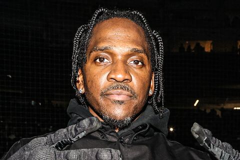 US-Rapper Pusha T posiert für die Kamera.