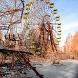 Riesenrad im verlassenen Vergnügungspark in Pripyat