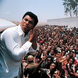 Muhammad Ali kurz vor dem Boxkampf