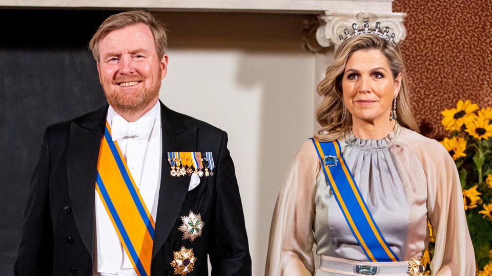 König Willem-Alexander und Frau Maxima beim Staatsbesuch des indischen Präsidenten