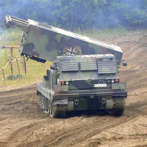 Bundeswehr-Raketenwerfer vom Tyo "Mars"