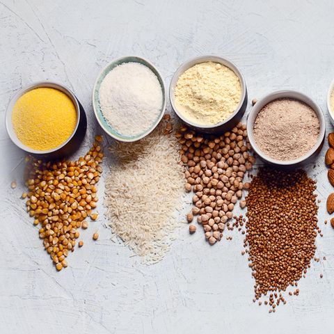 Verschiedene glutenfreie Mehl-Alternativen