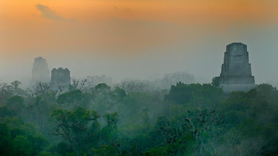 Maya Kalender Guatemala Maya Tempel von Tikal