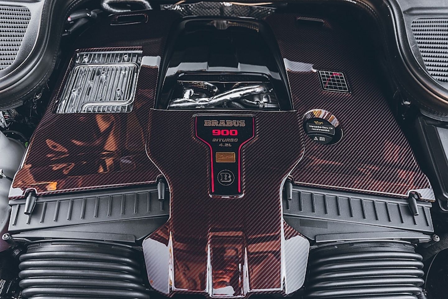 Der aufgebohrte V8 im Brabus 900 GLS Maybach schafft 900 PS