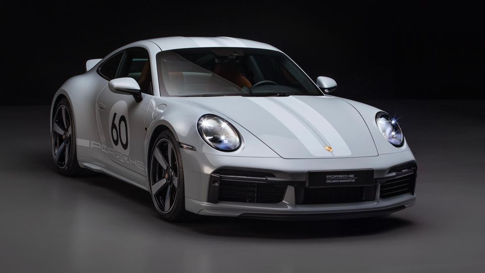 Der Porsche 911 Sport Classic in seitlicher Frontansicht