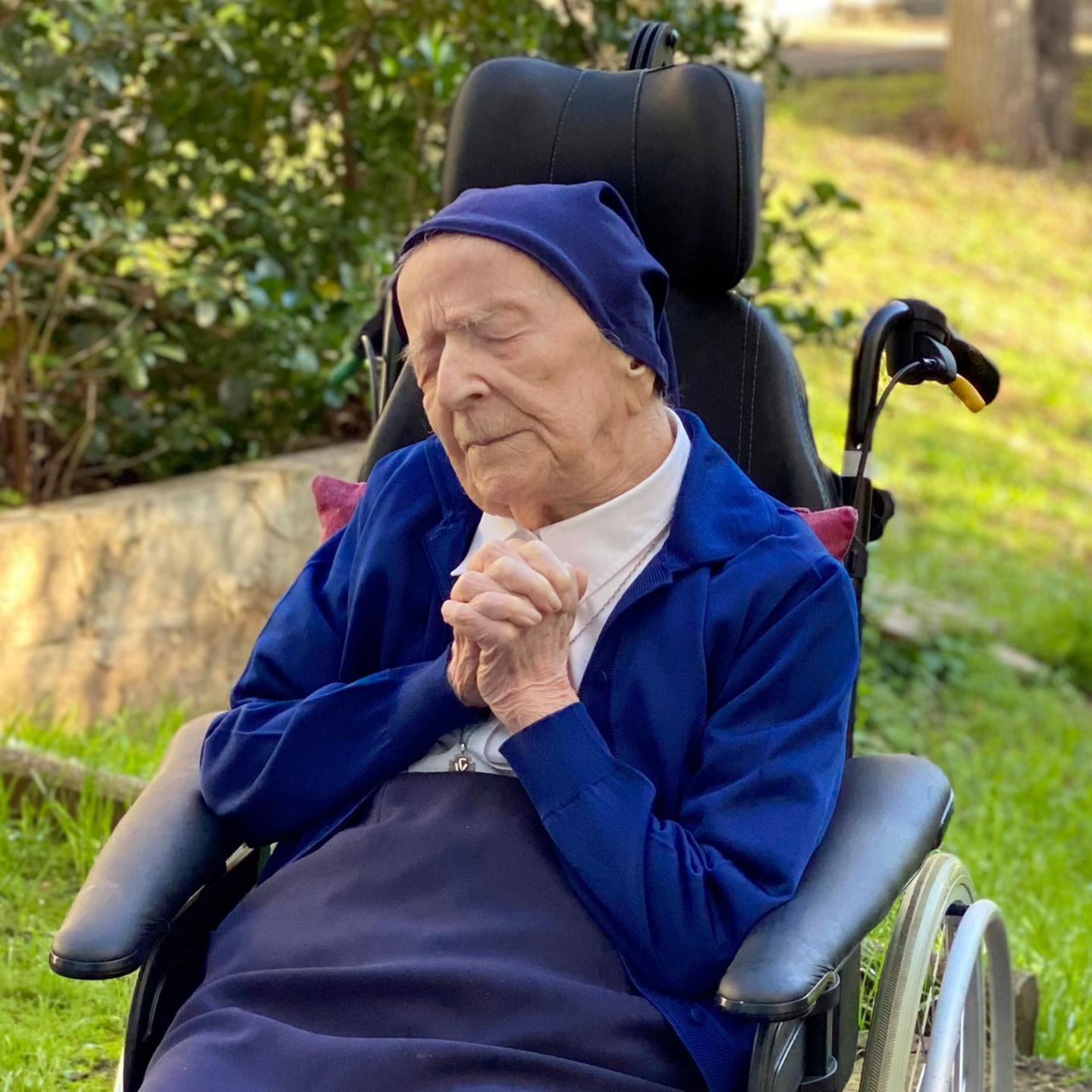 Neue Rekordhalterin: Die französische Ordensfrau Andre Randon ist jetzt der älteste Mensch der Welt Neue Rekordhalterin: Die französische Ordensfrau Andre Randon ist jetzt der älteste Mensch der Welt