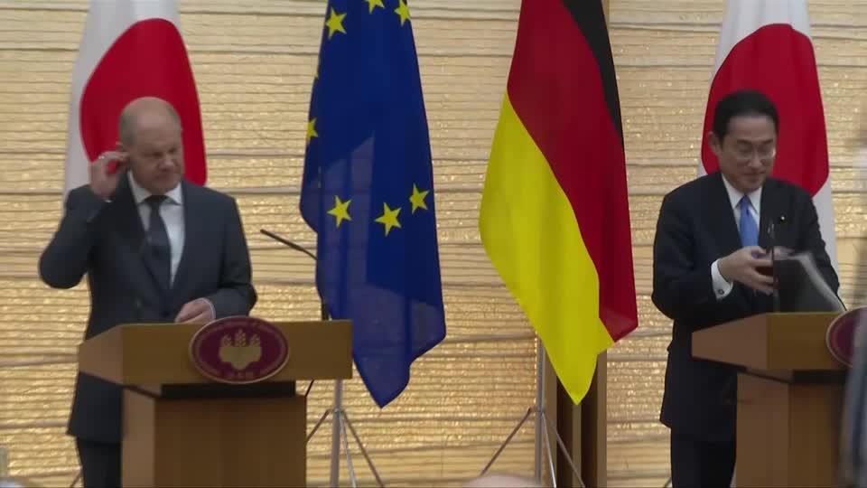 Video: Scholz auf Kurzbesuch in Japan