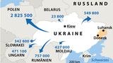 Ukraine Karte Flucht