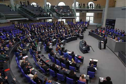 Plenarsaal des Deutschen Bundestages
