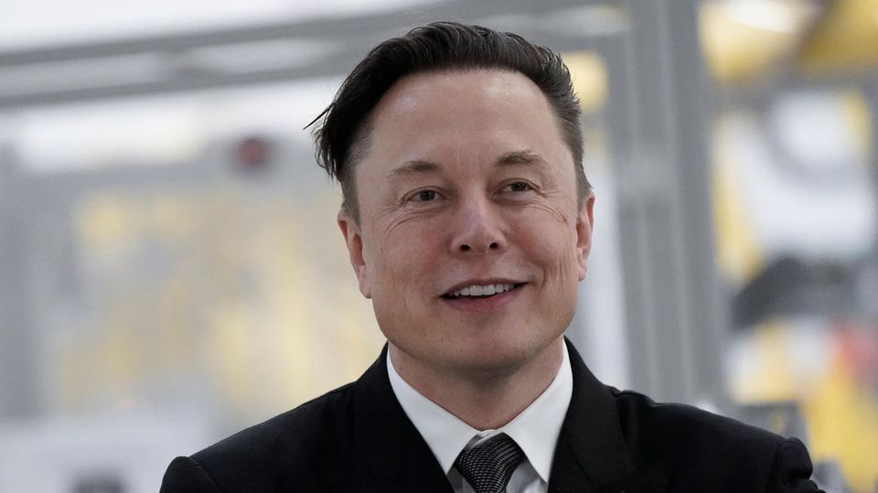 Portraitbild von Elon Musk mit lächelndem Gesichtsausdruck
