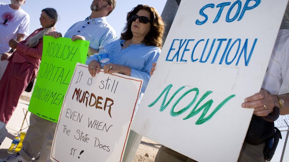 Todesstrafe USA Protest gegen die Todesstrafe in den USA