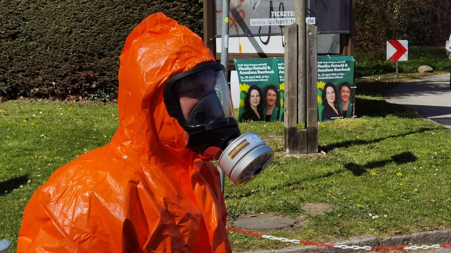 In Lübeck wurde eine Wahlkampfveranstaltung mit Annalena Baerbock abgesagt, weil Unbekannte Buttersäure versprüht haben