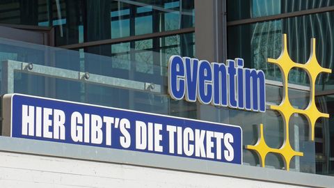 Eine Ticketverkaufsstelle von Eventim