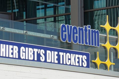 Eine Ticketverkaufsstelle von Eventim