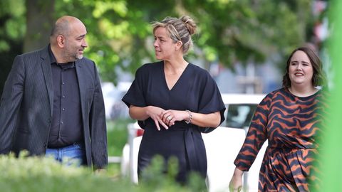 Grüner Länderrat: Omid Nouripour, Mona Neubaur, Ricarda Lang