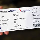 Zutritt nur mit spezieller Bordkarte: In dem Wartungshangar ist eine besondere Veranstaltung von der australischen Fluglinie und Airbus geplant.