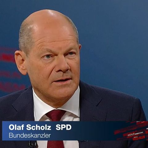 Bundeskanzler Olaf Scholz im ZDF