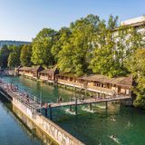 Flussbad Unterer Letten in Zürich