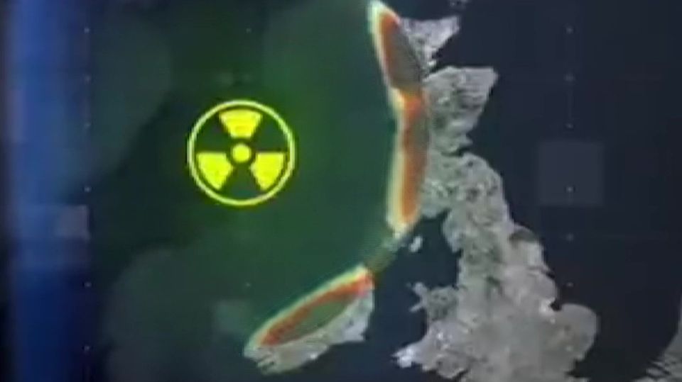 Russia's television simulates a nuclear attack on Britain