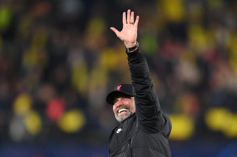 Liverpool-Trainer Jürgen Klopp jubelt nach dem Sieg gegen Villareal im Halbfinale der Champions League