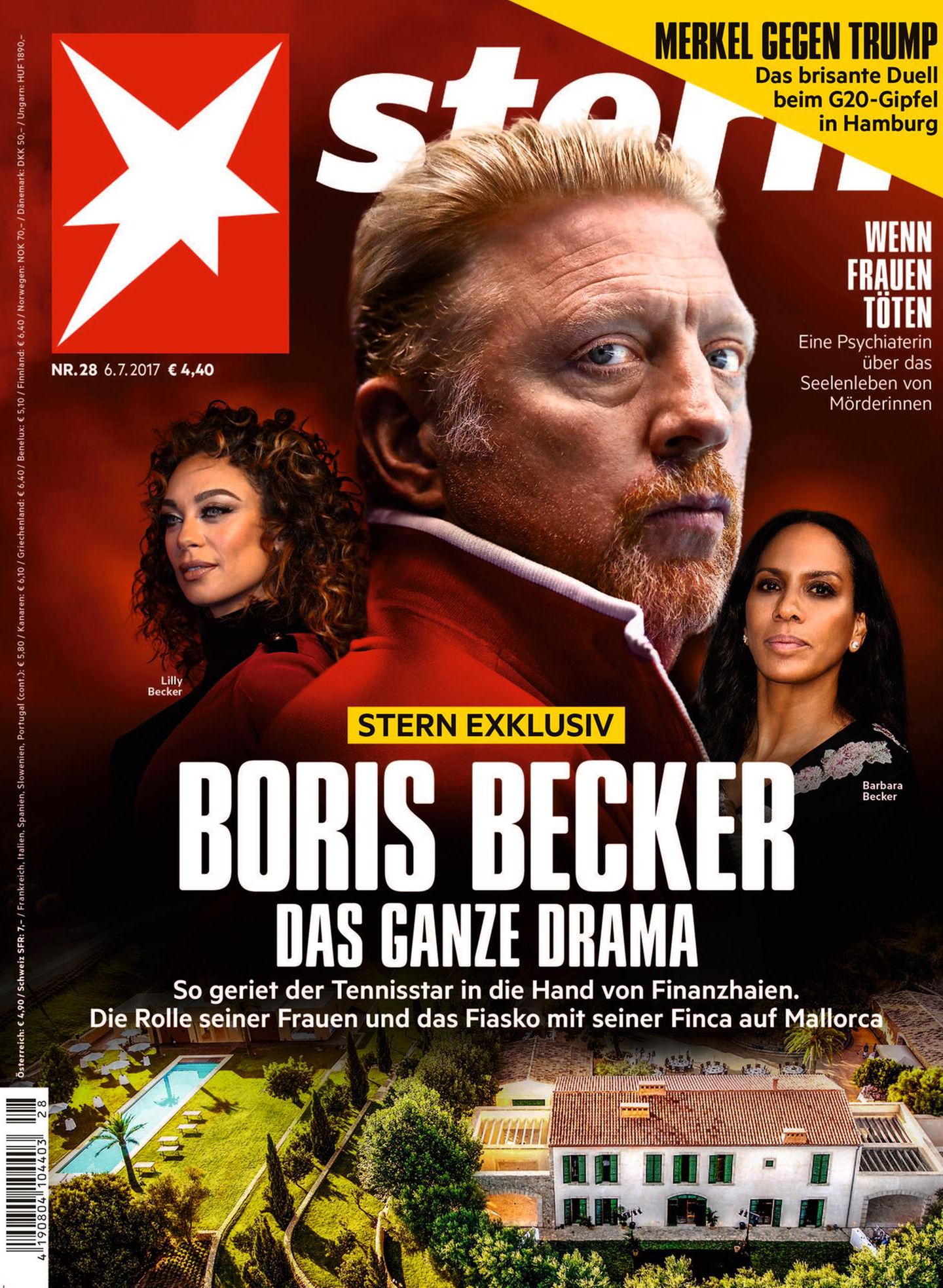Titelgeschichte zur Pleite von Boris Becker