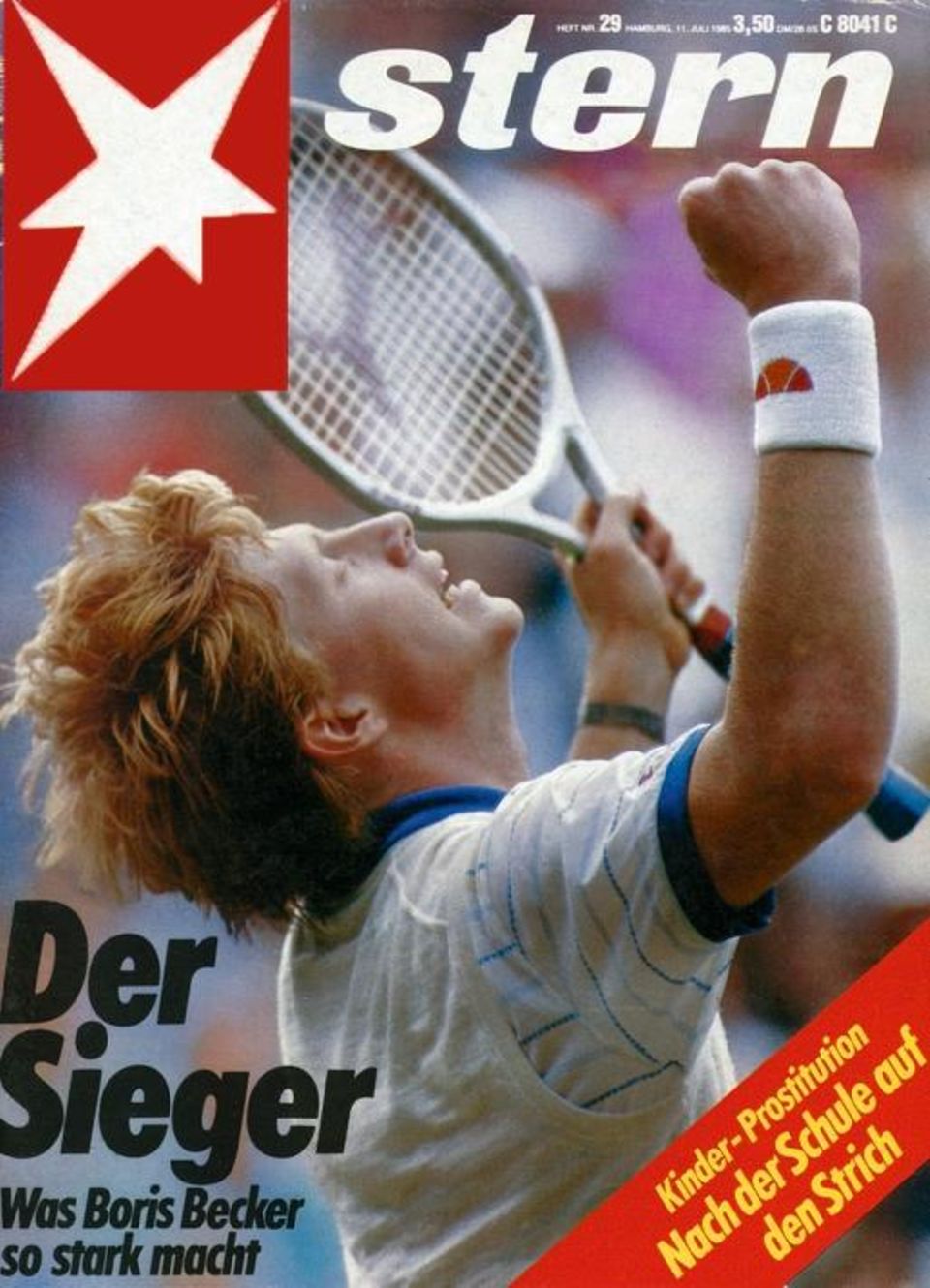 Boris Becker wins Wimbledon