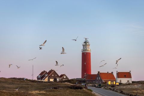 Leuchtturm bei De Cocksdorp im Inselnorden von Texel