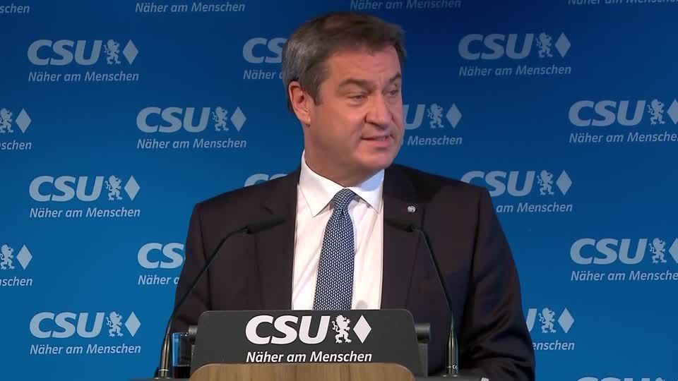 Video: Söder: Rücktritt von Generalsekretär Mayer ist menschliche Tragödie