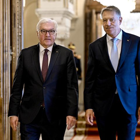 Frank-Walter Steinmeier und der rumänische Präsident Klaus Johannis