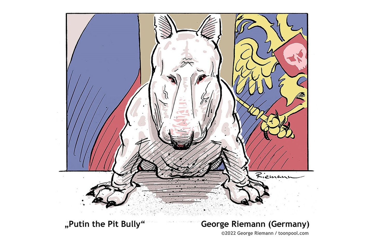 Virtuelle Cartoon-Ausstellung: Blut an Putins Schuhen: So sehen internationale Zeichner den Krieg in der Ukraine Virtuelle Cartoon-Ausstellung: Blut an Putins Schuhen: So sehen internationale Zeichner den Krieg in der Ukraine
