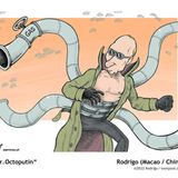 Virtuelle Cartoon-Ausstellung: Blut an Putins Schuhen: So sehen internationale Zeichner den Krieg in der Ukraine