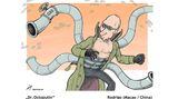 Virtuelle Cartoon-Ausstellung: Blut an Putins Schuhen: So sehen internationale Zeichner den Krieg in der Ukraine