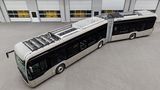 Mercedes eCitaro G Range: Die Wasserstoff-Tanks im Dach sind 
deutlich zu sehen