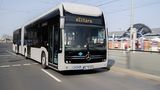 Beim Mercedes eCitaro G-Range sollen über 400 Kilometer 
Reichweite möglich sein
