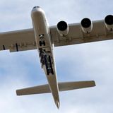 Neben den Triebwerken wurde auch das Fahrwerk von den beiden Boeing 747 für die beiden Rümpfe der "Roc" übernommen.