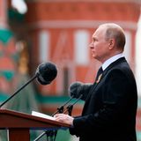 Putin hält seine Rede anlässlich des 9. Mais
