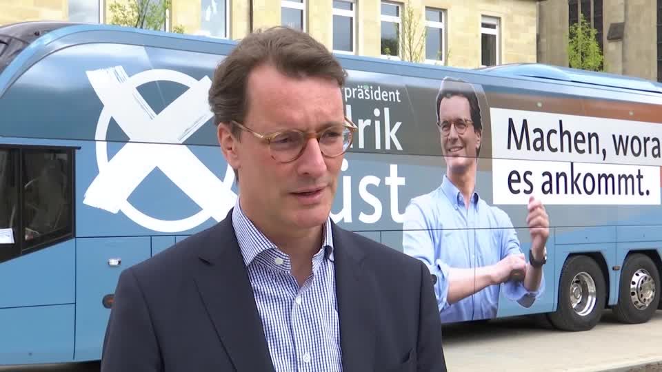 Video: NRW-Wahl: Hendrik Wüst will Ministerpräsident bleiben Video: NRW-Wahl: Hendrik Wüst will Ministerpräsident bleiben