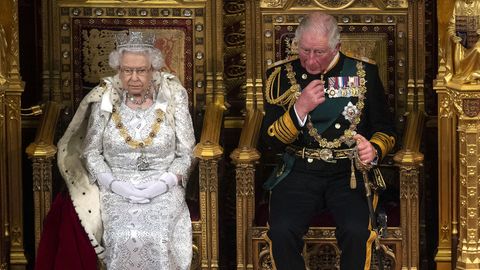 Eröffnung des Parlamentes im Februar – mit Queen und Prinz Charles