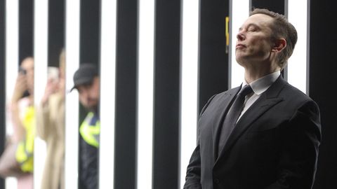 Tesla-Gründer Elon Musk im März bei der Eröffnung der "Gigafactory" in Brandenburg