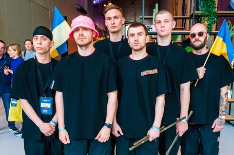 Oleh Psiuk mit seiner Band Kalush Orchestra