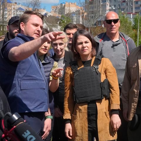 Außenministerin Annalena Baerbock reist als erstes deutsches Regierungsmintglied in die Ukraine