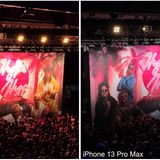 Das Konzertplakat mit Zoom im Kamera-Test Xiaomi Pro 12 gegen iPhone 13 Pro Max