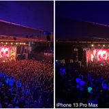 Ein Konzertplakat im Kamera-Test Xiaomi Pro 12 gegen iPhone 13 Pro Max